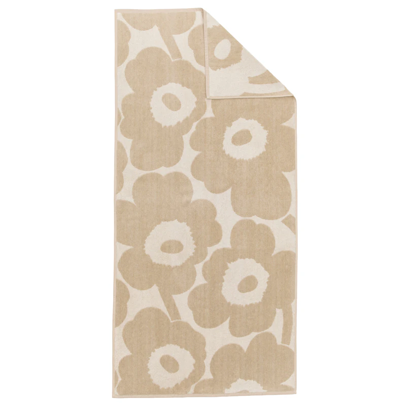 Unikko Badhandduk, Off-white / Linen