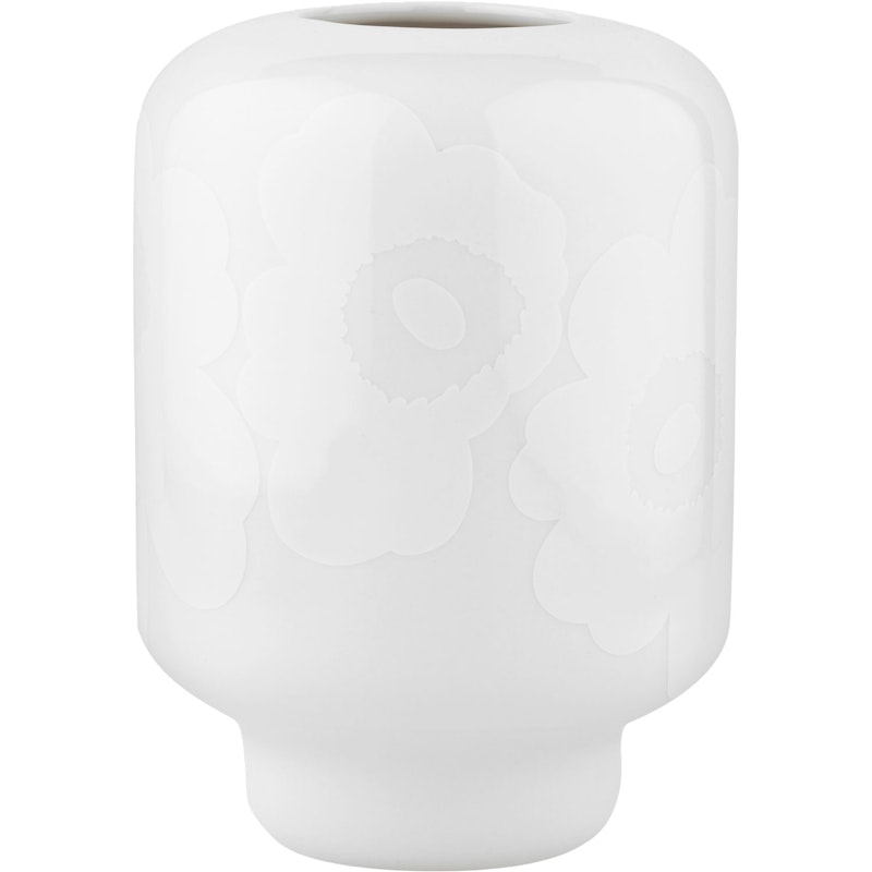 Unikko Ceramic Vas, Vit