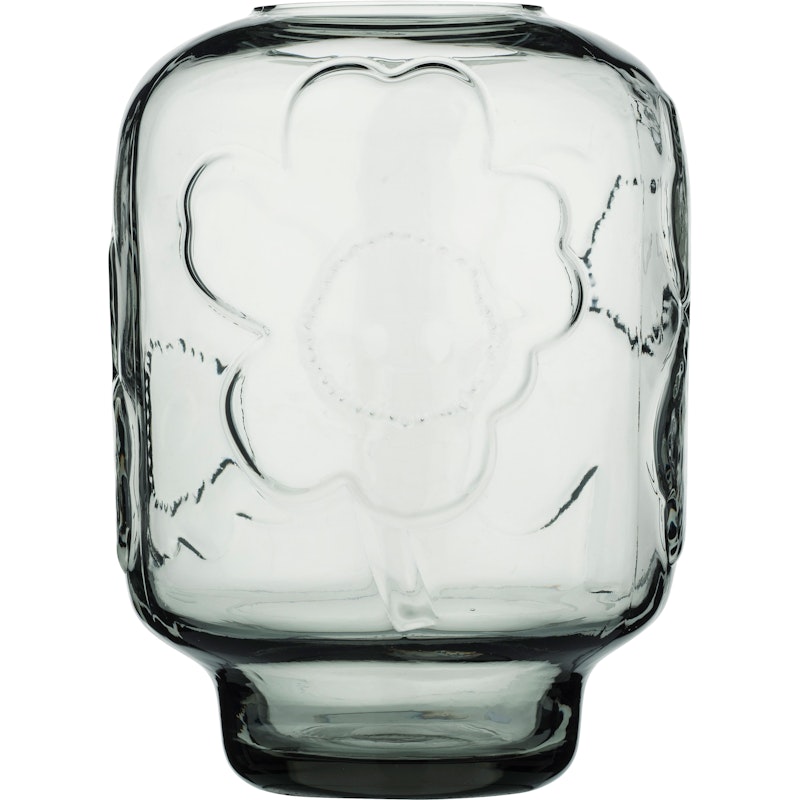 Unikko Glasvas 18 cm, Misty Grey