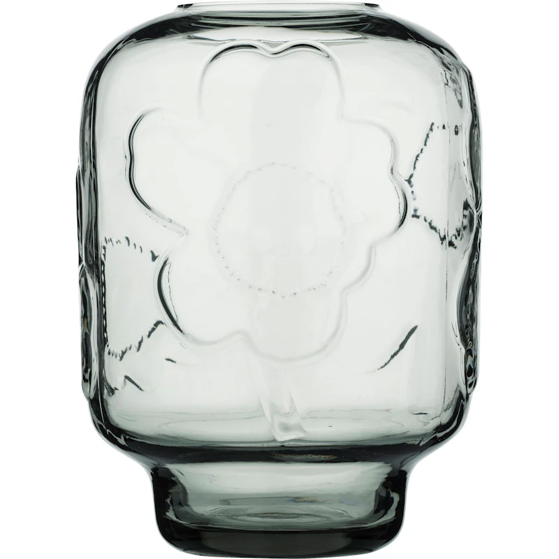 Unikko Glasvas 18 cm, Misty Grey