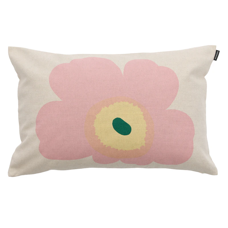 Unikko Kuddfodral 40x60 cm, Rosa / Kastanj / Ljusgul