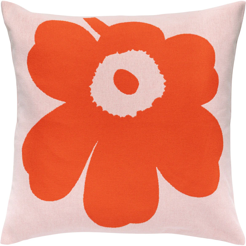 Unikko Kuddfodral 50x50 Cm cm, Rosa / Orange Red