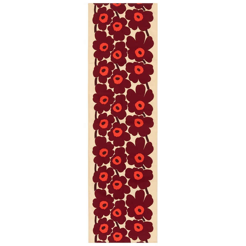 Unikko Löpare 43x150 cm, Red / Vanilla / Wine red
