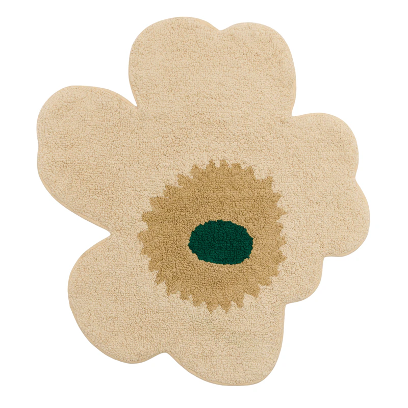 Unikko Badrumsmatta 73X74 cm, Off-white / Mole