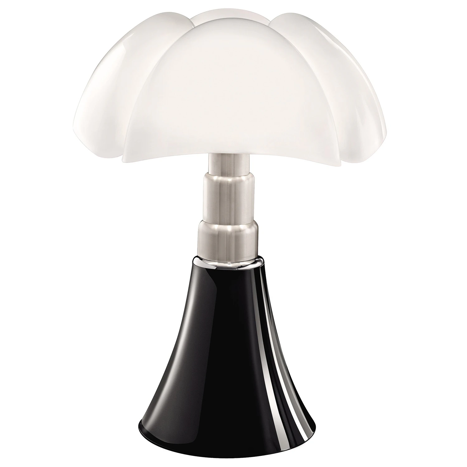 Martinelli Luce Pipistrello Medium Bordslampa Glossy Black - Bordslampor Rostfritt Stål Svart - 620/MED/DIM/NE