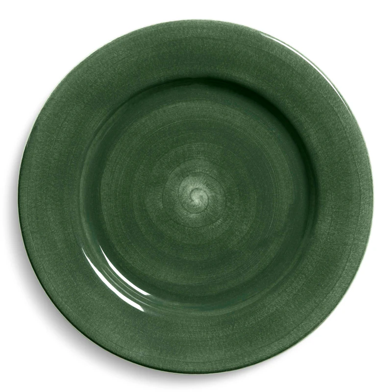 Basic Tallrik 28 cm, Skogsgrön