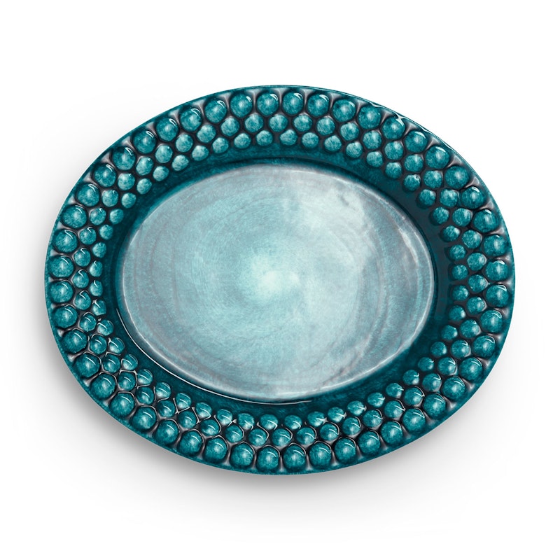 Bubbles Oval Tallrik 20 cm, Ocean