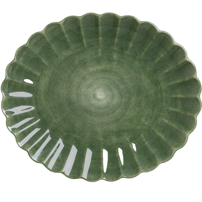 Oyster Fat 35x30 cm, Skogsgrön