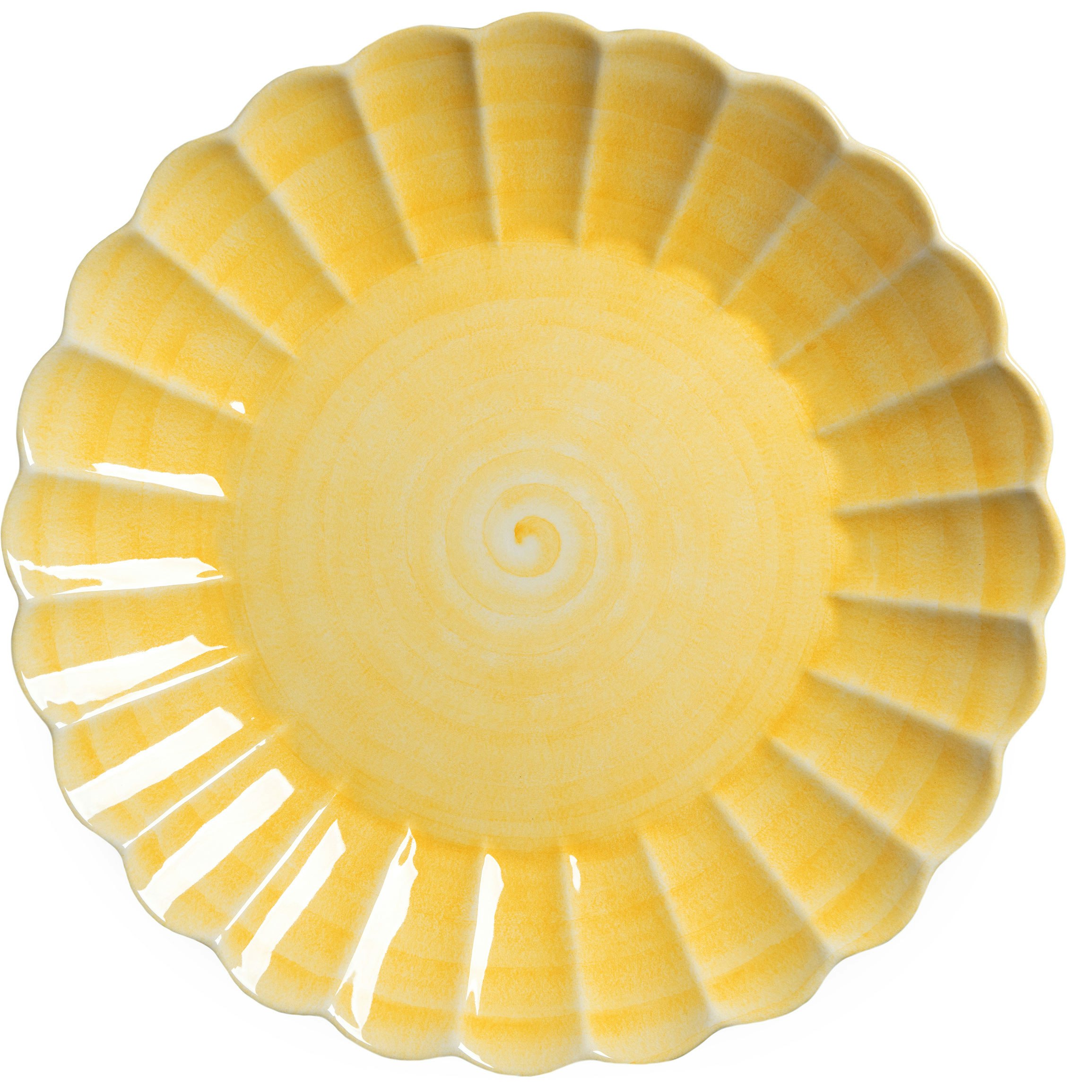 Mateus Oyster Fat 42 Cm Gul - Uppl&auml;ggningsfat Keramik Gul - EA24F