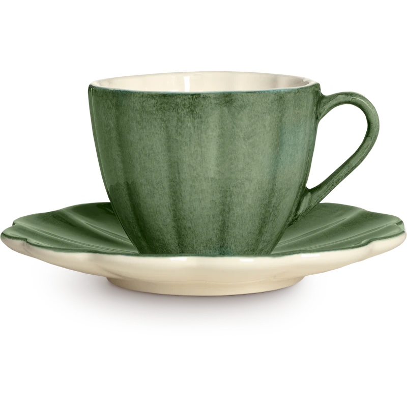 Oyster Kopp Med Fat 25 cl, Skogsgrön