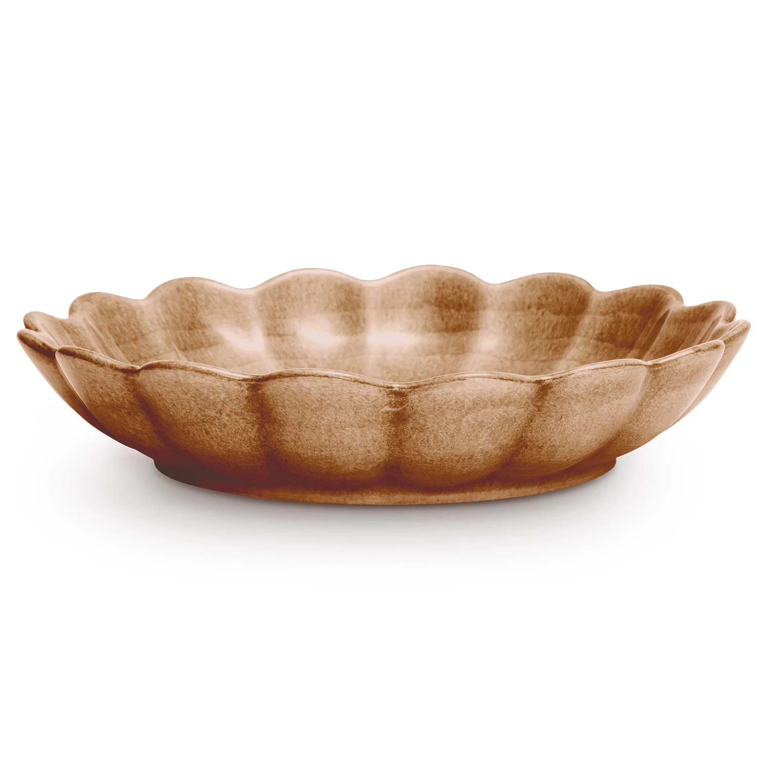Mateus Oyster Sk&aring;l 24 Cm Cinnamon - Serveringssk&aring;lar Keramik Kanel - ECN368