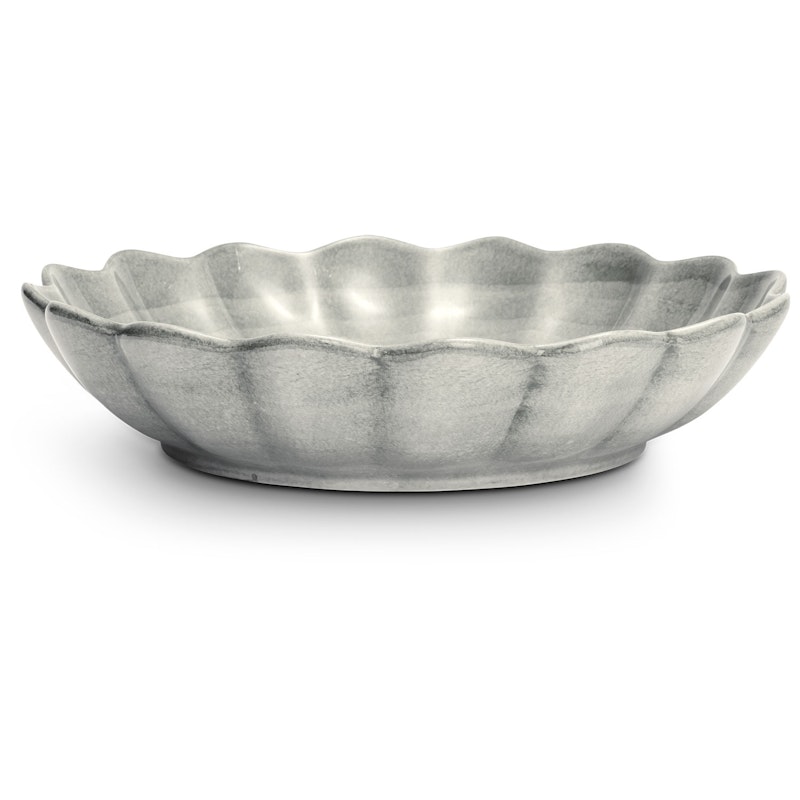 Oyster Skål 31 cm, Grå