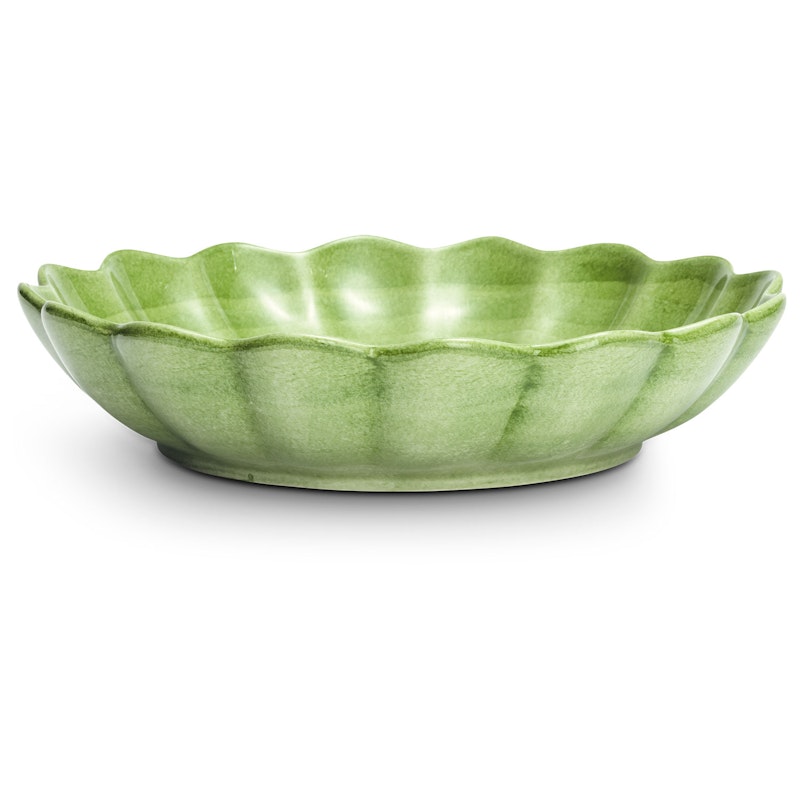 Oyster Skål 31 cm, Grön