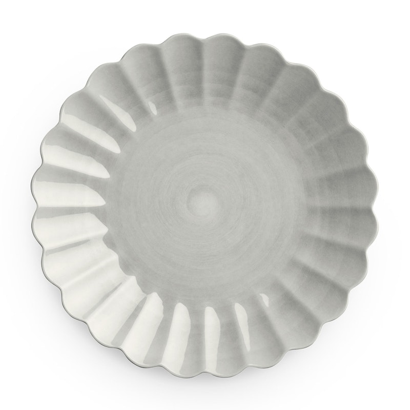 Oyster Tallrik, Grå, 28 cm