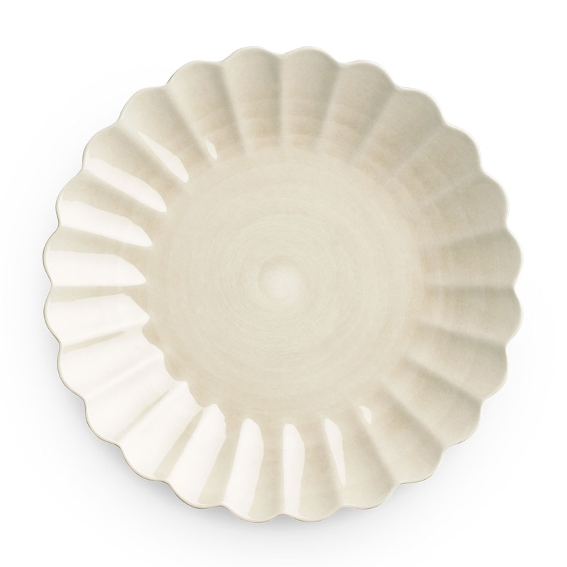 Oyster Tallrik, Sand, 28 cm