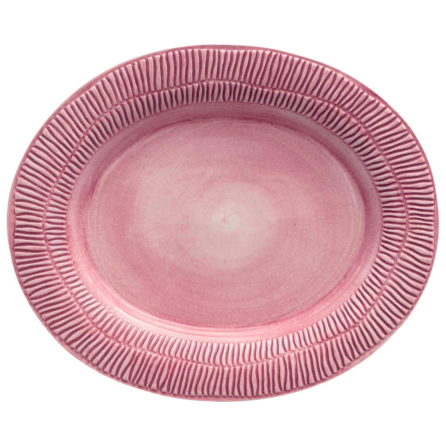 Mateus Stripes Fat 35x30 Cm Rosa - Uppl&auml;ggningsfat Keramik Rosa - ER04ST