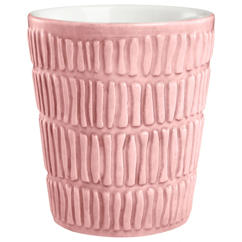 Stripes Mugg 30 cl, Ljusrosa