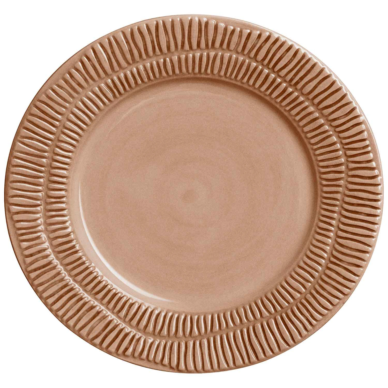 Mateus Stripes Tallrik 21 Cm Cinnamon - Assietter Keramik Kanel - ECN05ST