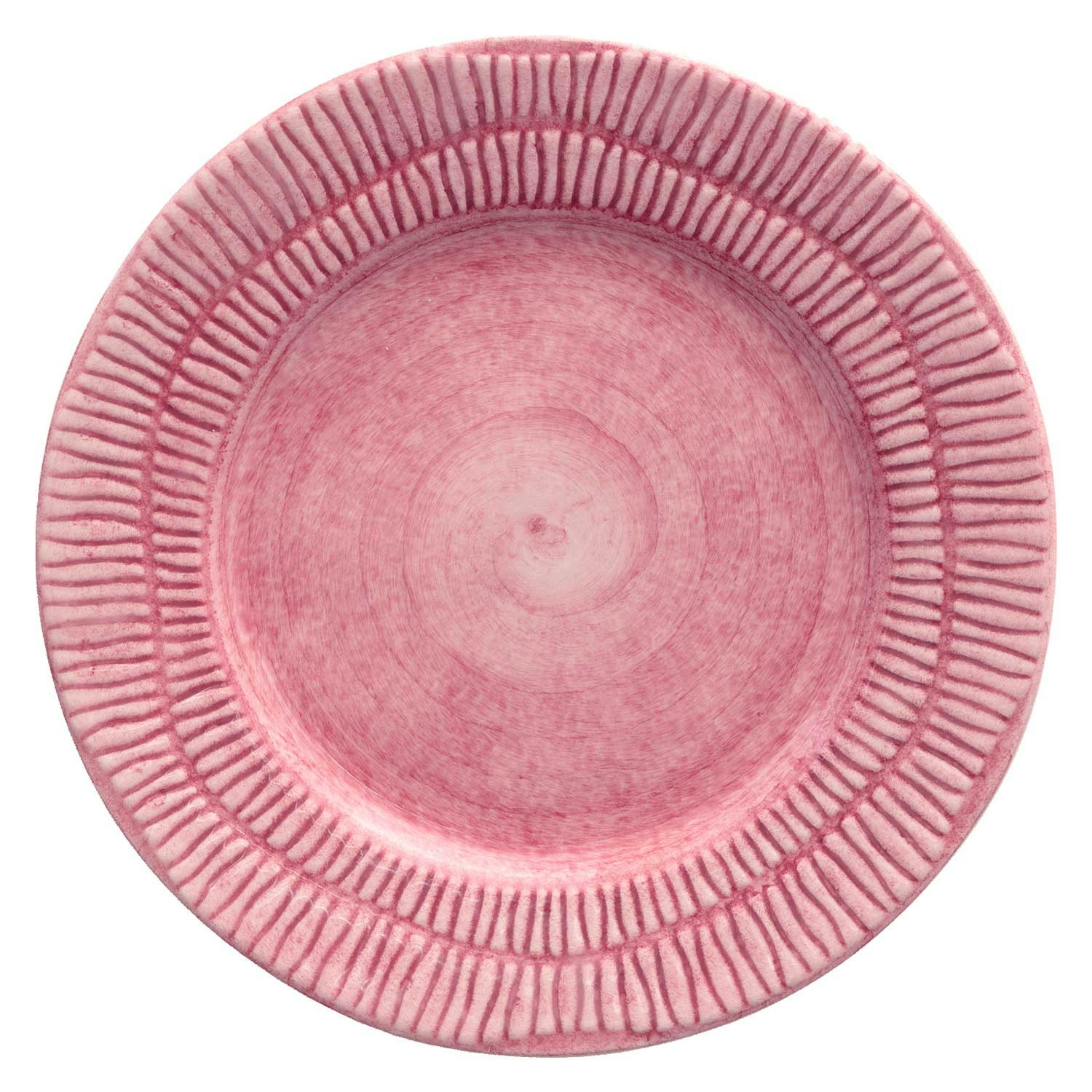 Mateus Stripes Tallrik 21 Cm Rosa - Assietter Keramik Rosa - ER05ST