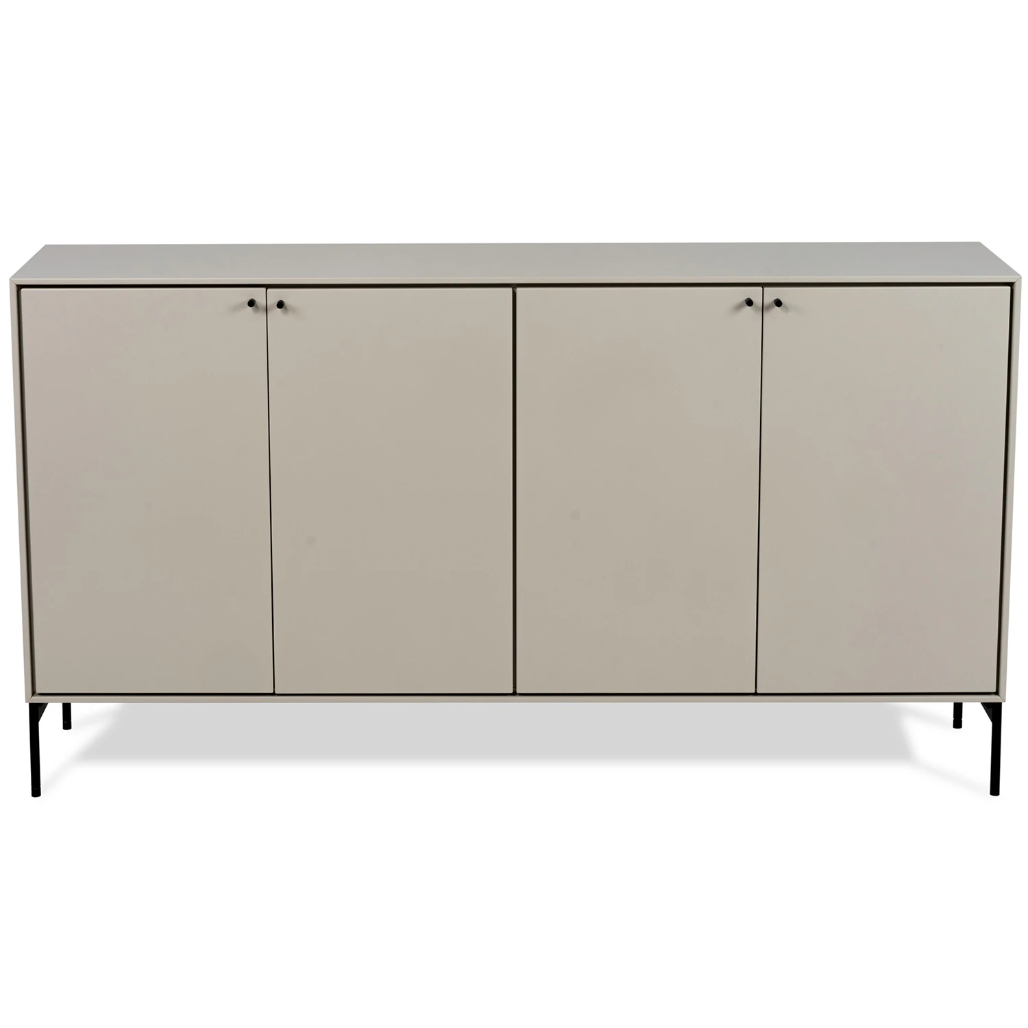 Mavis Volt Sk&auml;nk Beige/svart - Sidobord & Avlastningsbord Mdf Vit - 1K53BD