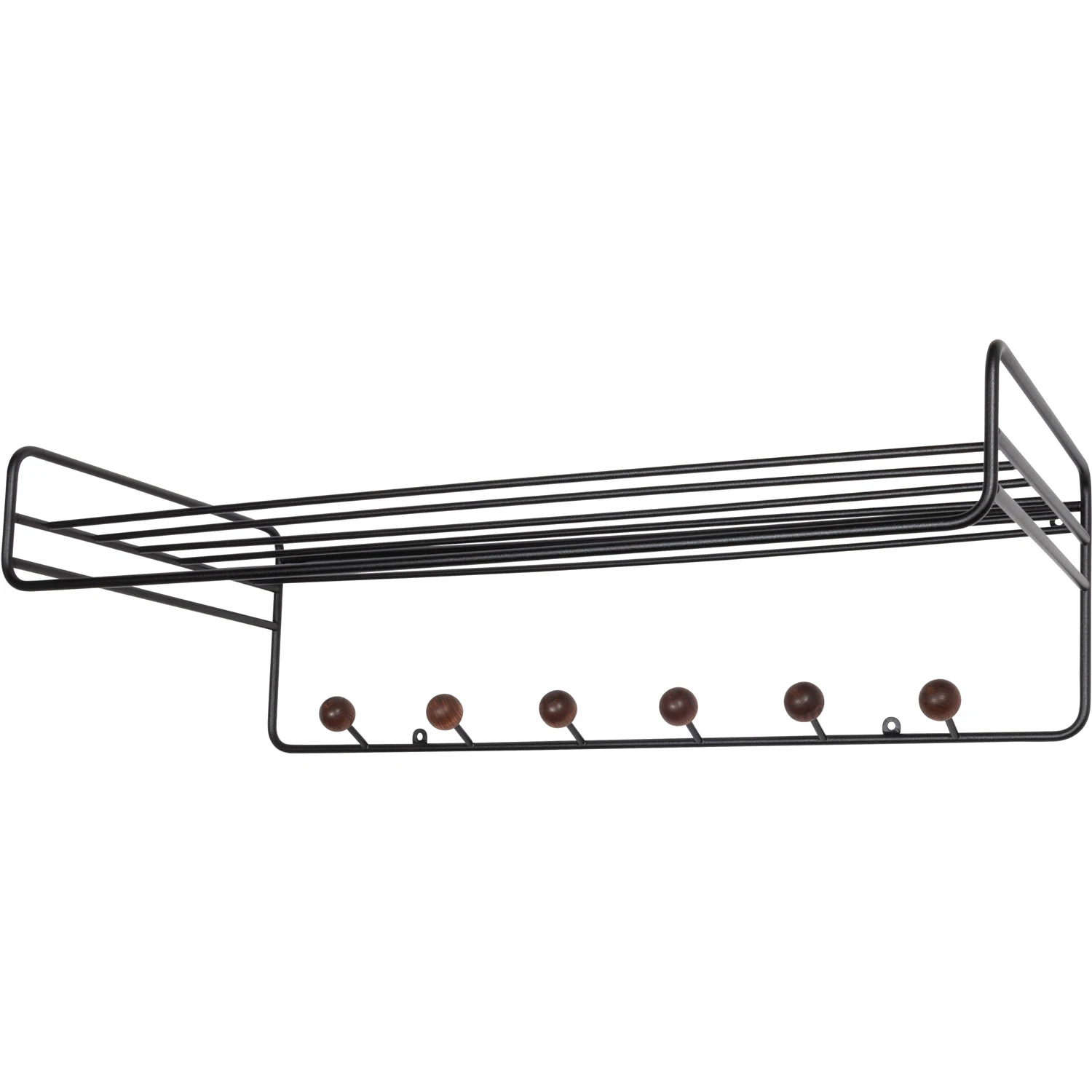 Maze Bill Hatthylla 71 Cm Svart / Walnut - Hatthyllor Ask Svart - 502029