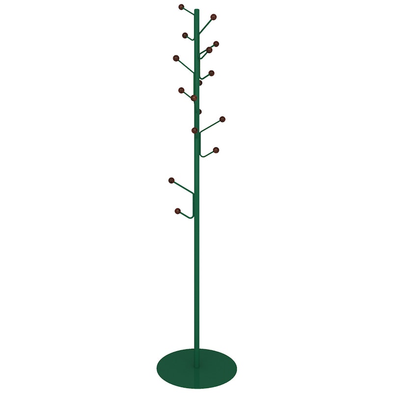 Bill Klädhängare Golv, Fern Green / Valnöt