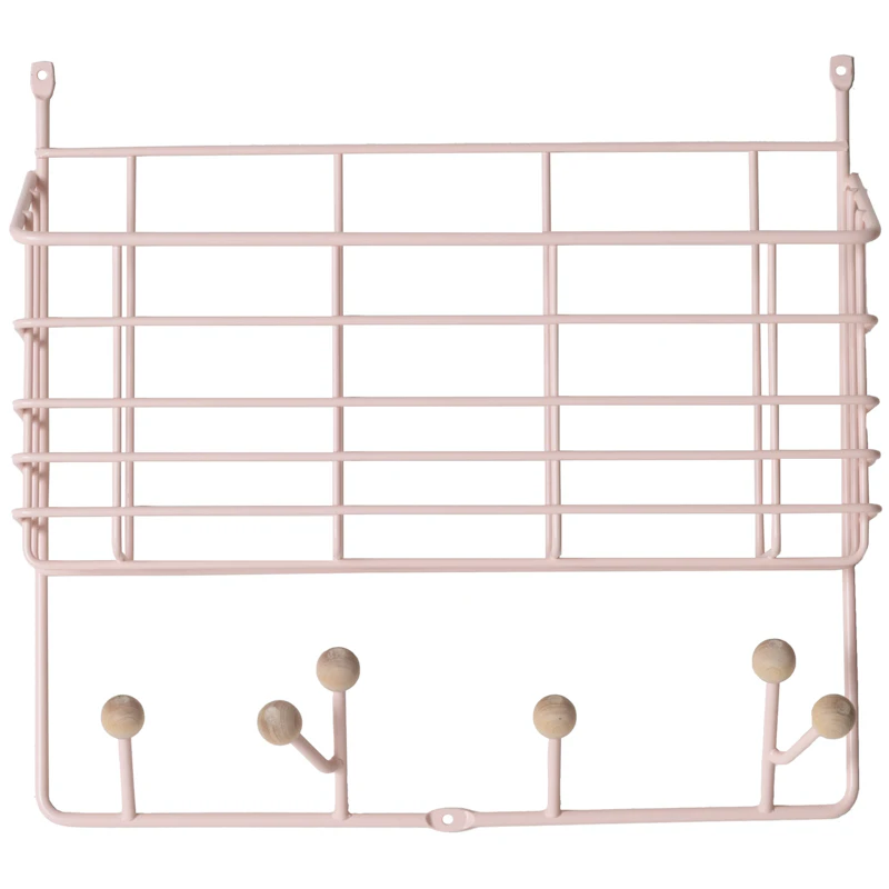 Mitten Junior Väggförvaring, Blekrosa