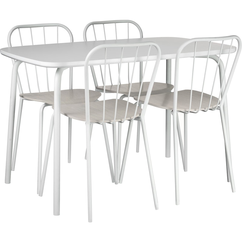 Same Matgrupp 4 Sittplatser, Vit/Vit Ek