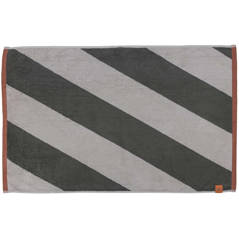 Diagonal Badrumsmatta 50x80 cm, Olivgrön