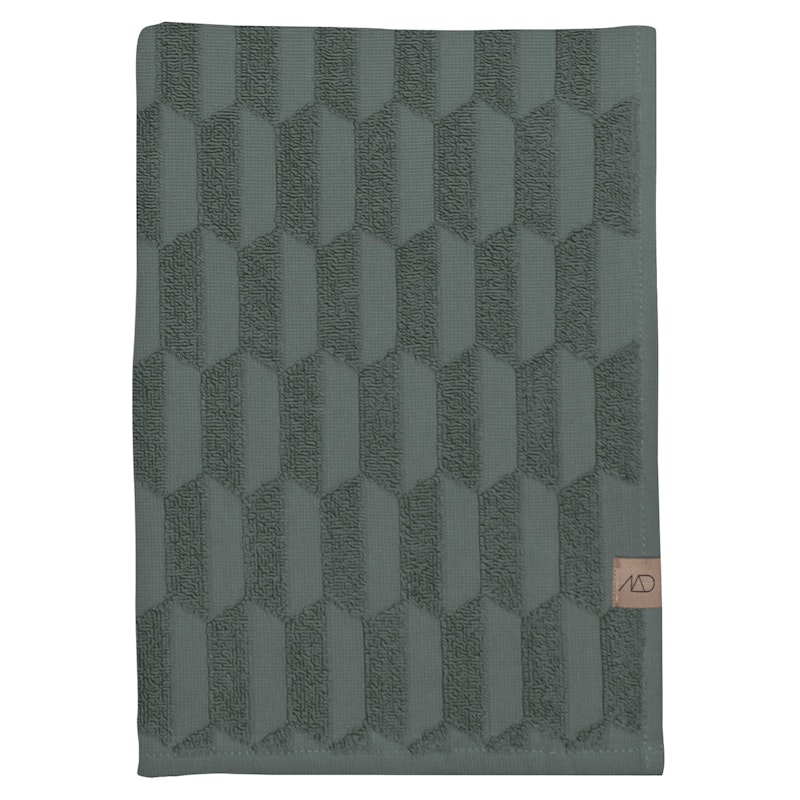 Geo Handduk 50x95 cm, Pine Green