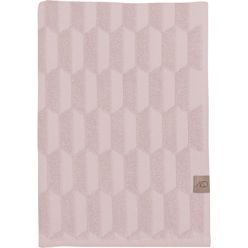 Geo Handduk Powder Rose, 50x95 cm