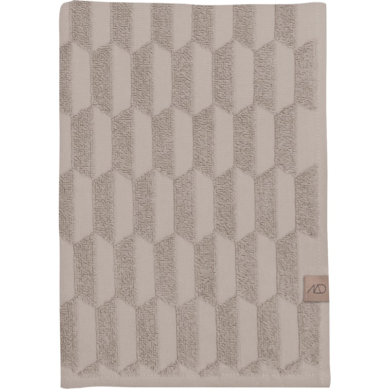 Geo Handduk Sand, 70x133 cm