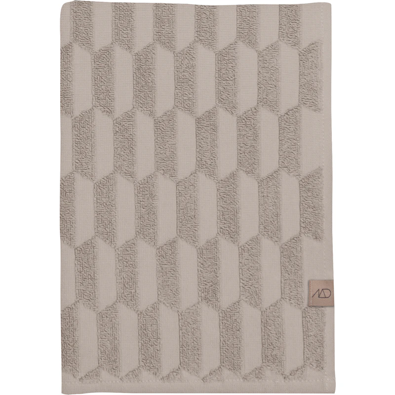 Geo Handduk Sand, 70x133 cm