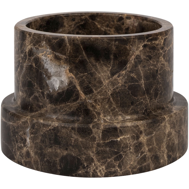 MARBLE Ljushållare Hög, Brun