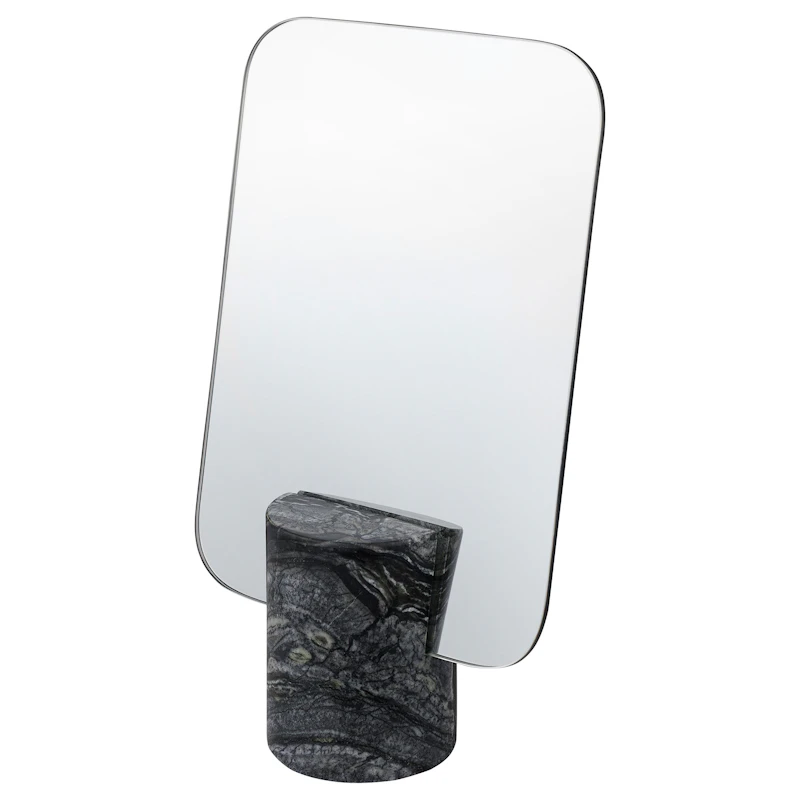 Marble Spegel, Svart / Grå