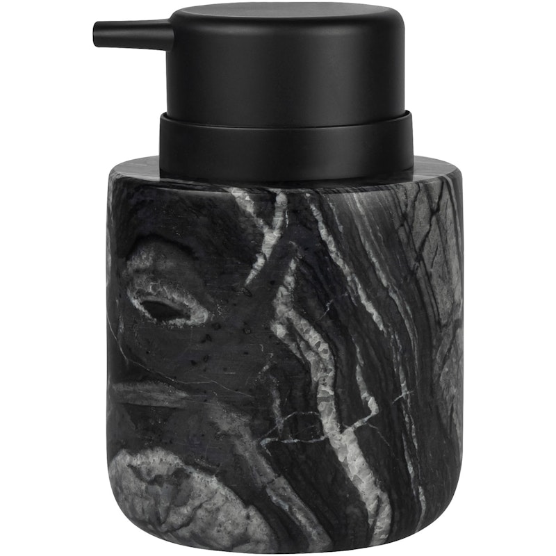 Marble Tvålpump Låg, Svart Grå