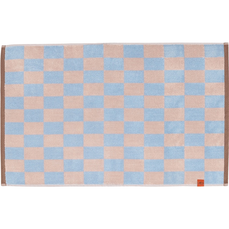 Retro Badrumsmatta 50x80 cm, Ljusblå