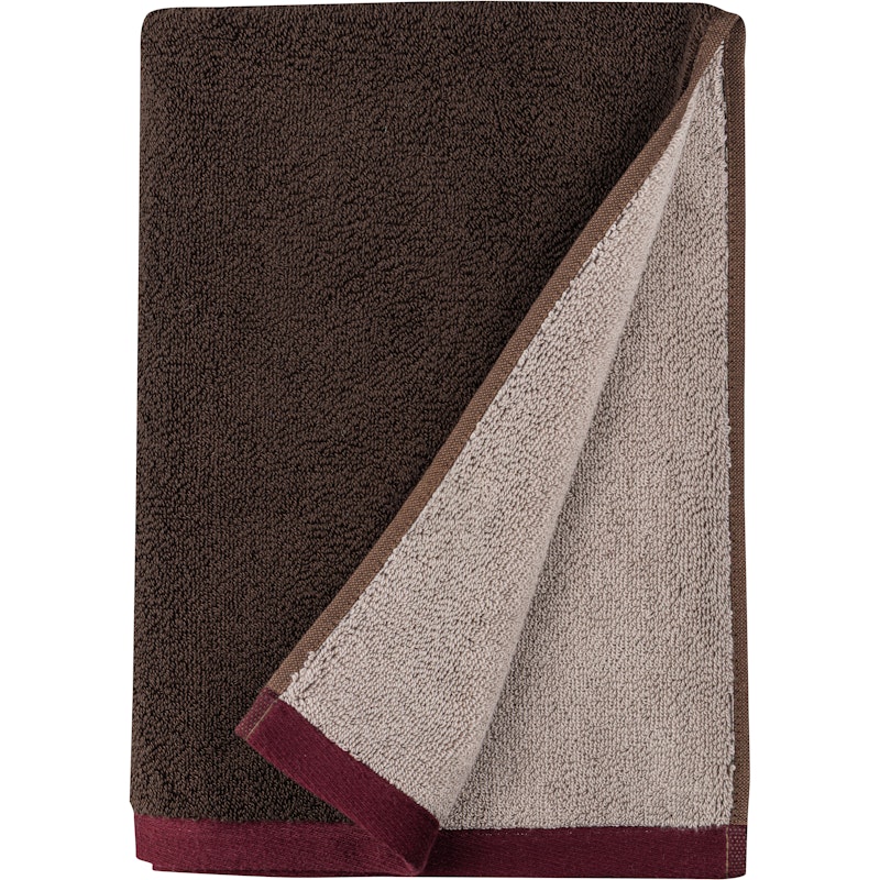 Soft Gästhandduk 40x55 cm 2-pack, Brun / Sand