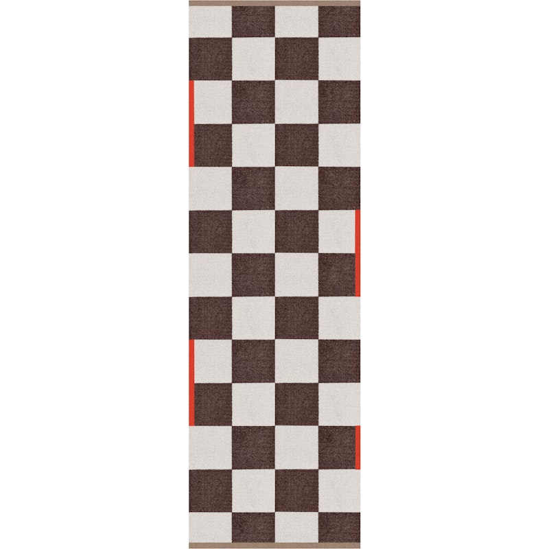 Square Plastmatta 77x240 cm, Brun