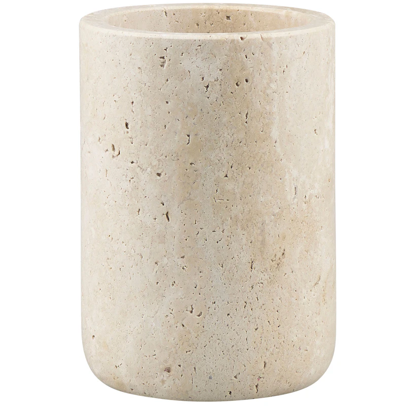 Travertine Tandborstmugg 10 cm