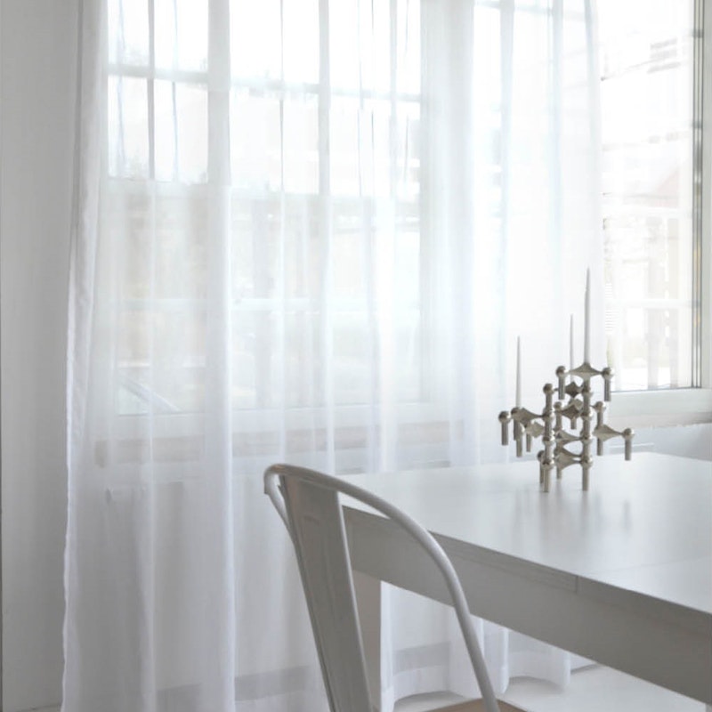 Grace Gardin Enkel Bredd 140x250 cm, Vit