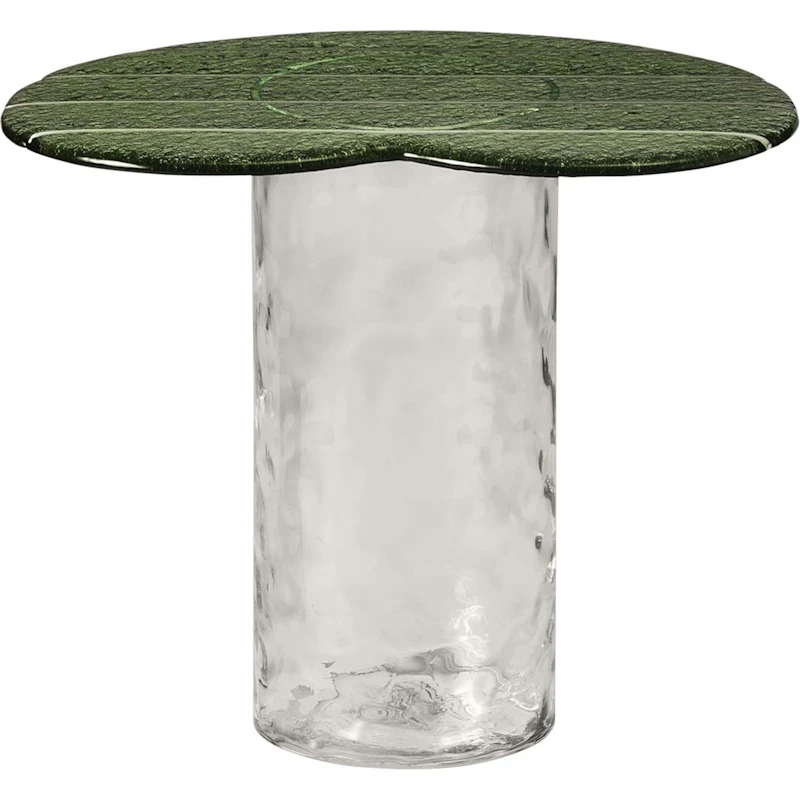Striche Sidobord, Mintgrön / Transparent