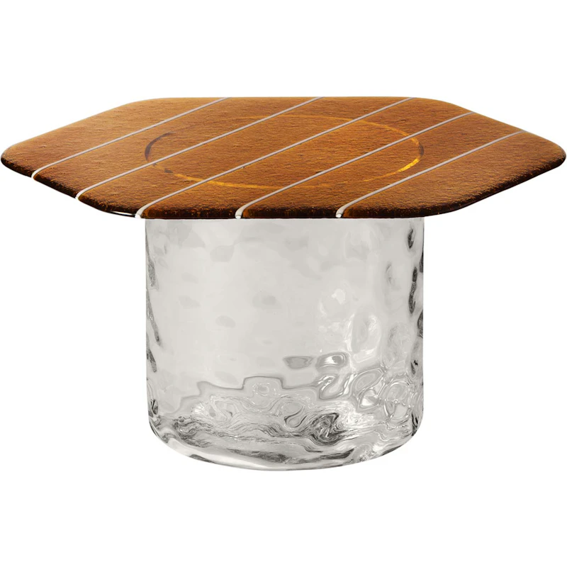 Striche Soffbord, Orange / Transparent