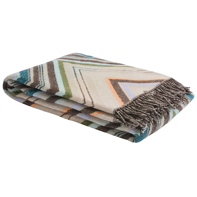 Chevron Pläd 130x190 cm, Brun