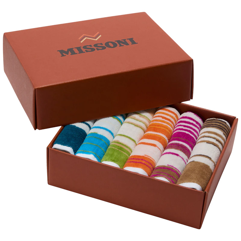 Fiammetta Ansiktshanddukar 30x30 cm 6-pack, Multi