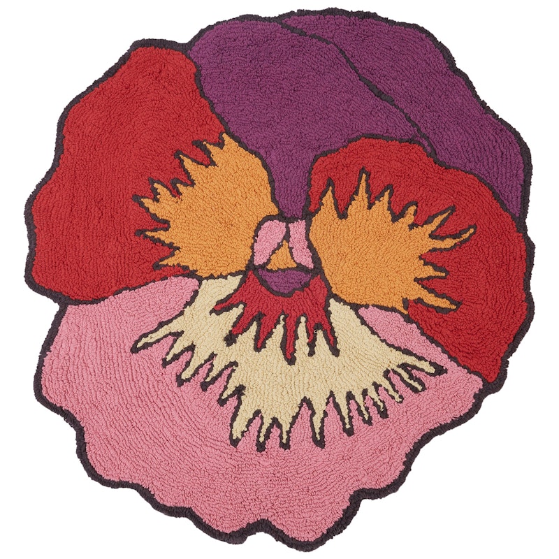 Parma Badrumsmatta 80 cm, Fuchsia