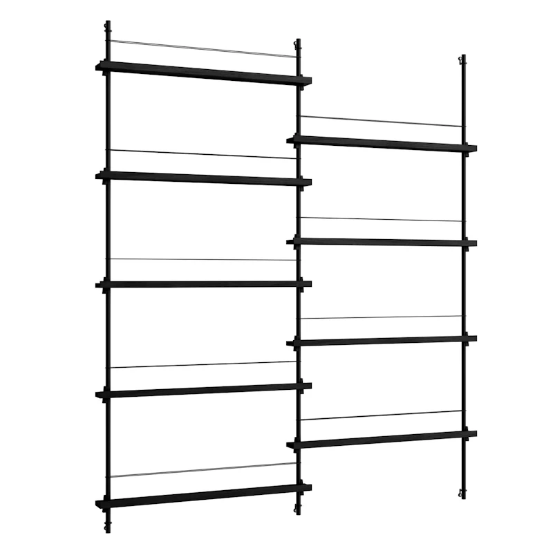 Magazine Hylla 162x188 cm, Svart