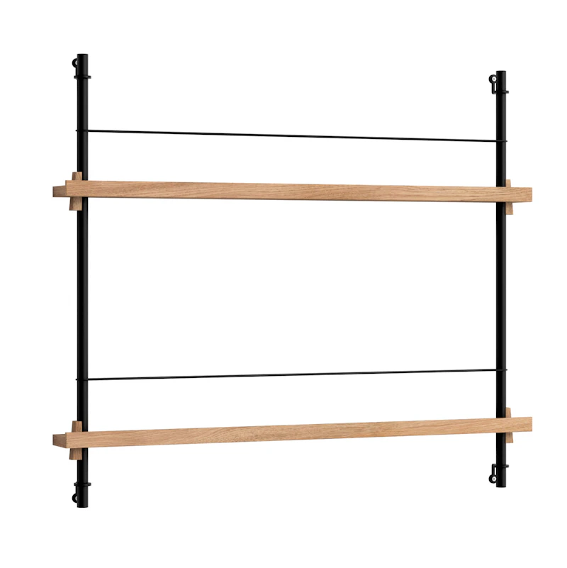 Magazine Hylla 73x85 cm, Ek/Svart