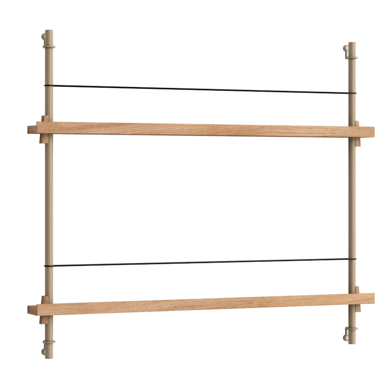 Magazine Hylla 73x85 cm, Ek/Varmgrå