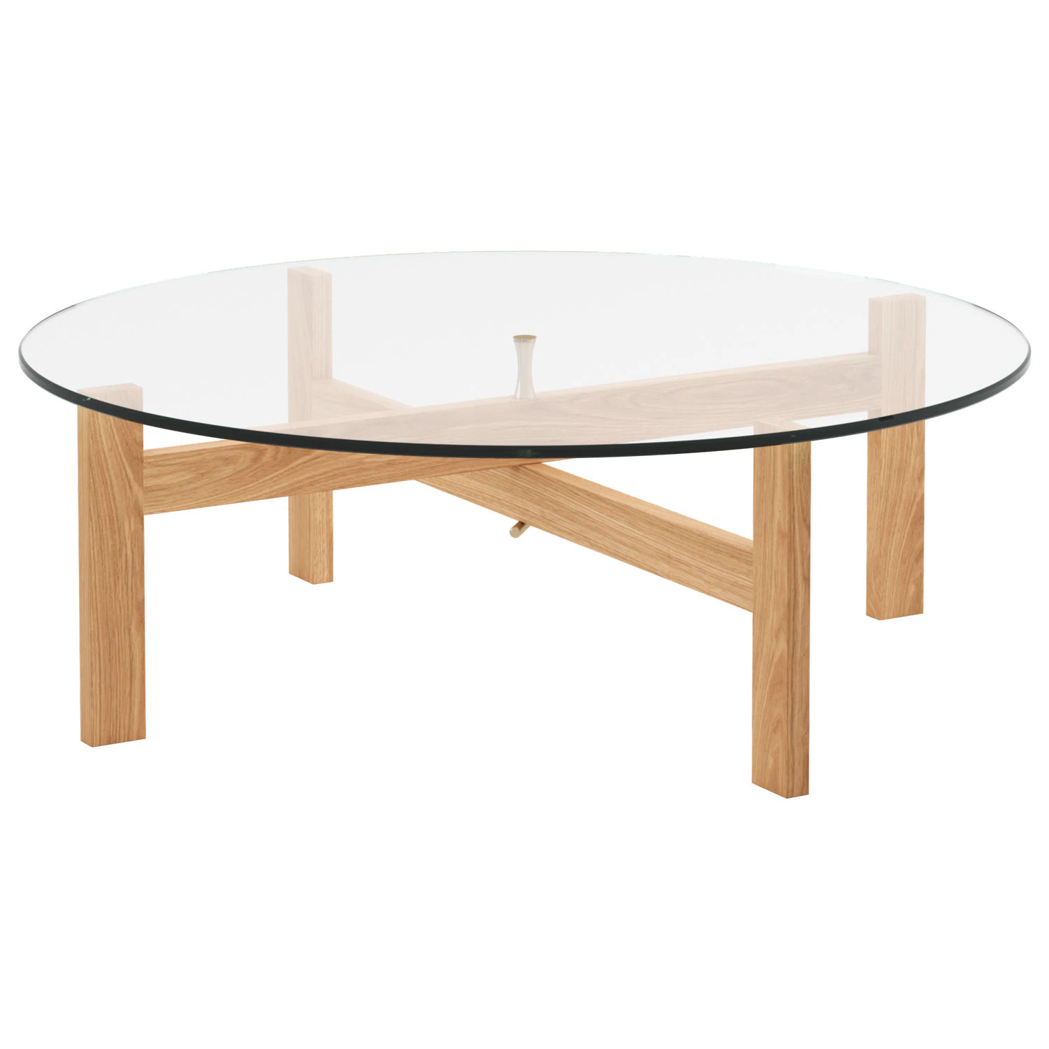 Moebe Round Soffbord / Glas &Oslash;88 Cm - Soffbord Ek - RGCT88